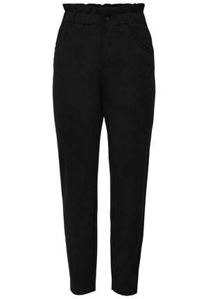 ONLY ONLPOPTRASH-OVA LIFE HW ANK CRT PNT NOOS - Pantalon classique - black