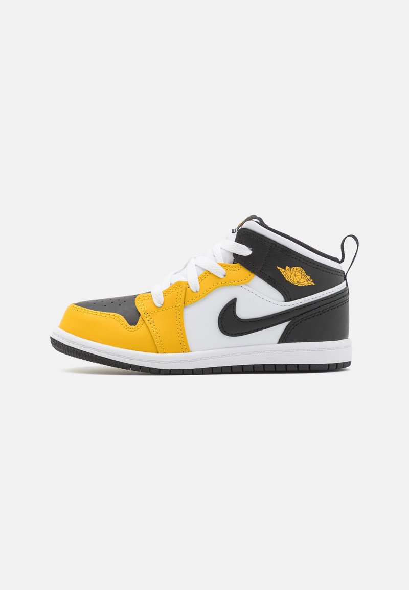 Jordan JORDAN 1 MID UNISEX - Magas szárú sneakerek - yellow ochre/black/white