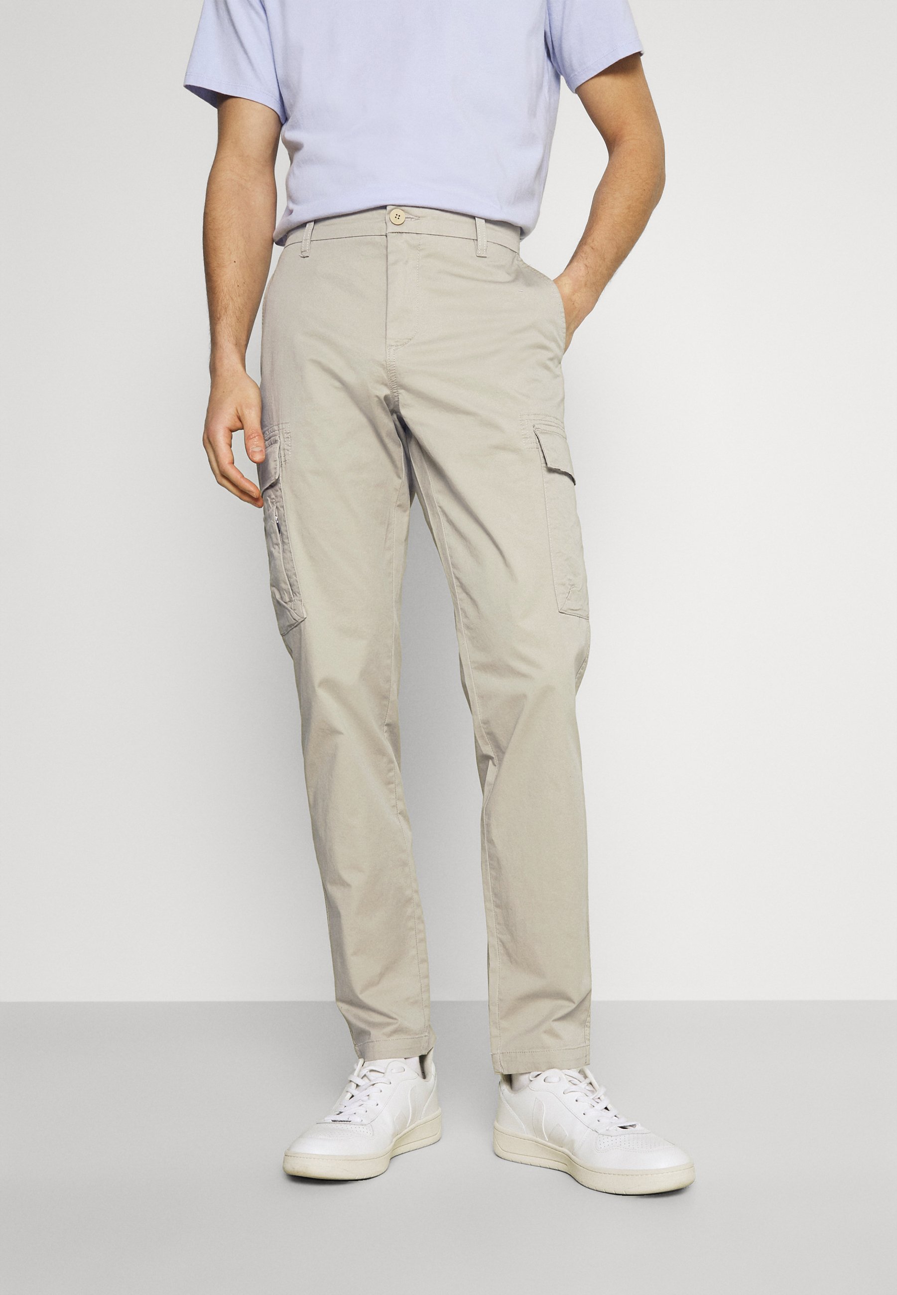 Dockers Smart Tech Pantalon Cargo Taupe Sand Beige Zalando Fr