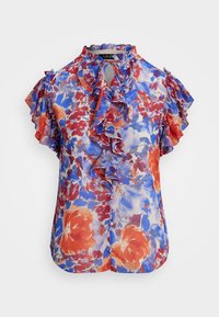 Lauren Ralph Lauren FAYGREIL SHORT SLEEVE - Palaidinė - white/multi-colored