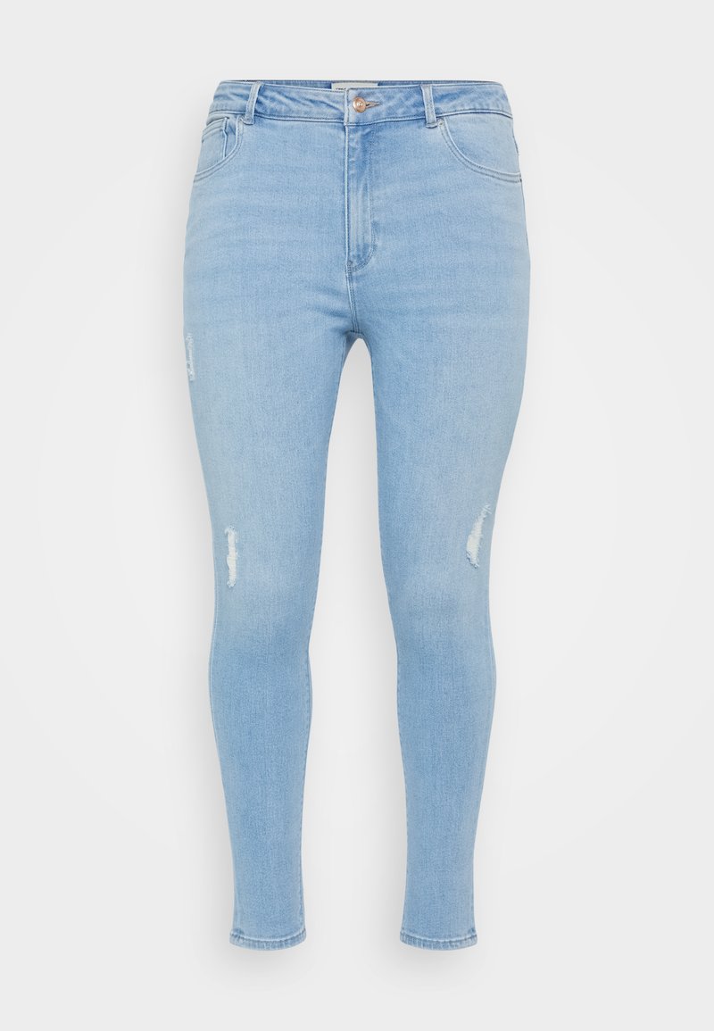 ONLY Carmakoma Jeans Skinny Fit lichtblauw denim