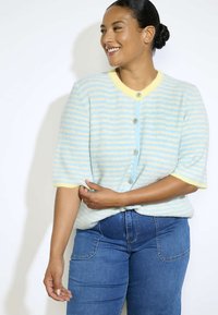 LolaLiza DELICATE STRIPED - Cardigan - lt blue