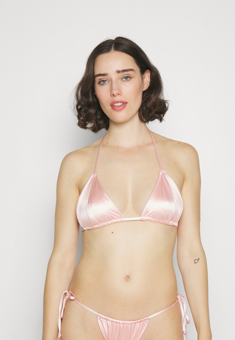 Good American - TINY TIES IN FRONT - Bikini-Top - rosa, Vergrößern