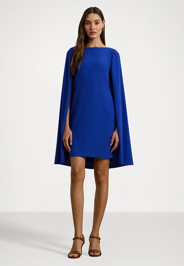 CAPE GEORGETTE COCKTAIL DRESS - Cocktail dress / Party dress - new sapphire3