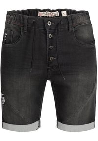 INDICODE JEANS Short en jean - black