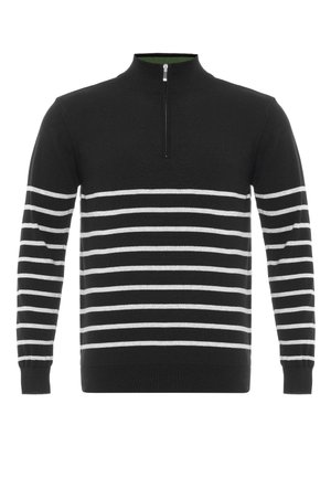 HALF-ZIP - Svetr - black