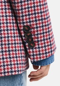 GANT REG HOUNDSTOOTH - Halflange jas - bright red
