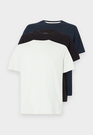 TEE 3 PACK - Jednoduché tričko - ocean/white/black