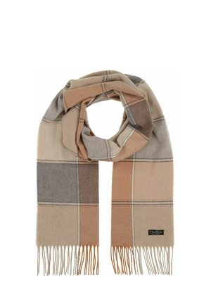 FRAAS CHECKED CASHMINK - MADE IN GERMANY - Schal - chinchilla