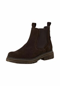 Tamaris ELEGANTE CHELSEA MIT TOUCH-IT - Kotníkové boty na platformě - mocca