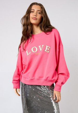 LOVE - Sweatshirt - dark rose