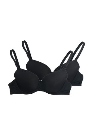 2 PACK IMBOTTITO - Reggiseno con ferretto - nero