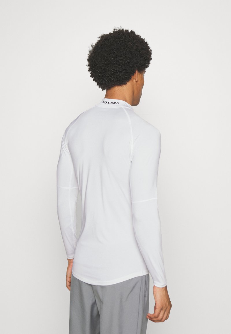 Nike Performance - TIGHT MOCK - Top s dlouhým rukávem - white/black, Zvětšit