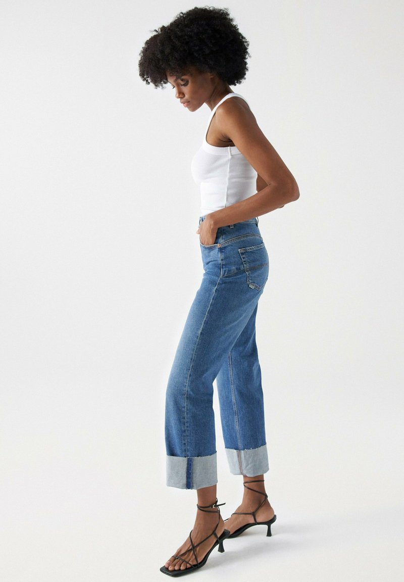 Jean Femme Salsa Taille 40 (W32 L30) - Bleu, Coupe Classique - Occasion Très Bon état