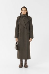 Gestuz ZINKA LONG COAT - Classic coat - dark mole