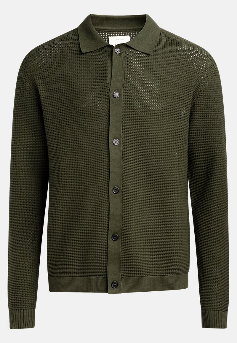 Redefined Rebel SANTANA KNIT BOXY FIT - Gilet - rifle green/vert ...
