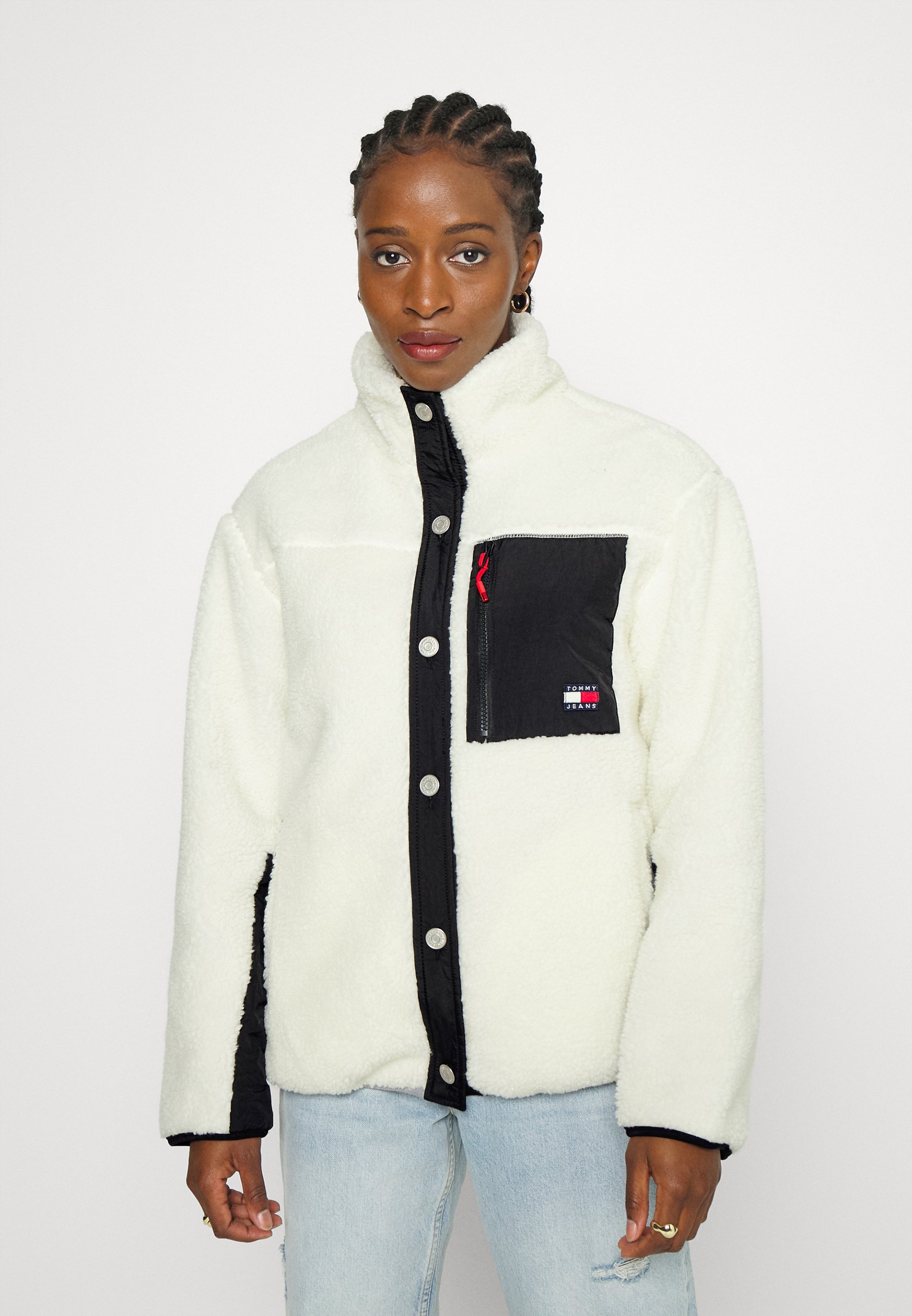 tommy jeans sherpa jacket