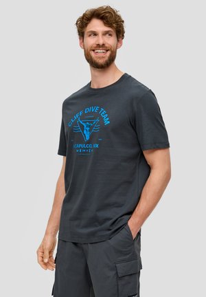 T-Shirt print - schiefergrau