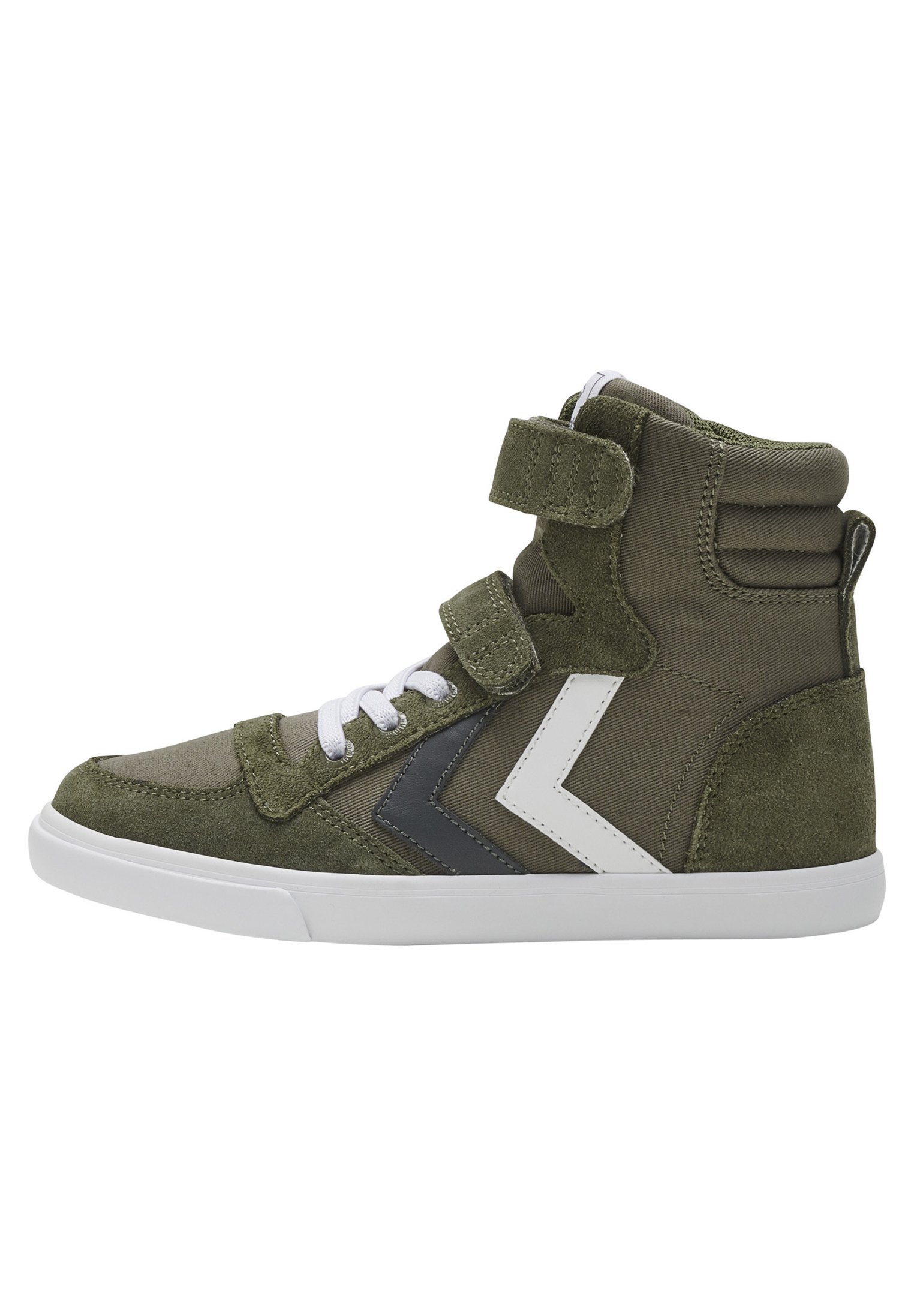 Hummel Sneakers hoog - olive night/olijfgroen - Zalando.nl