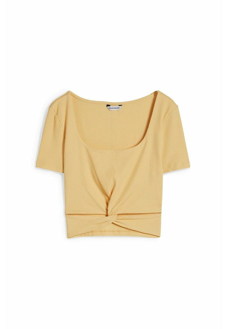CLOCKHOUSE T-shirt basic geel