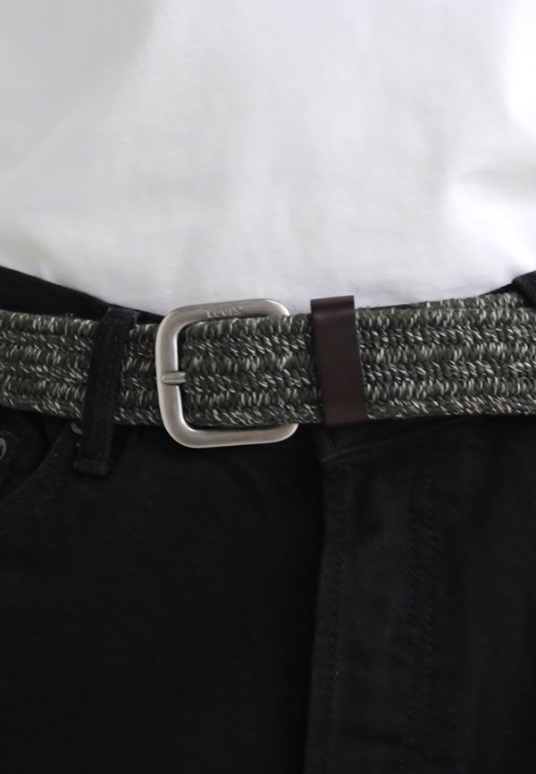 STRETCH WOVEN BELT UNISEX - Belt - olive night3