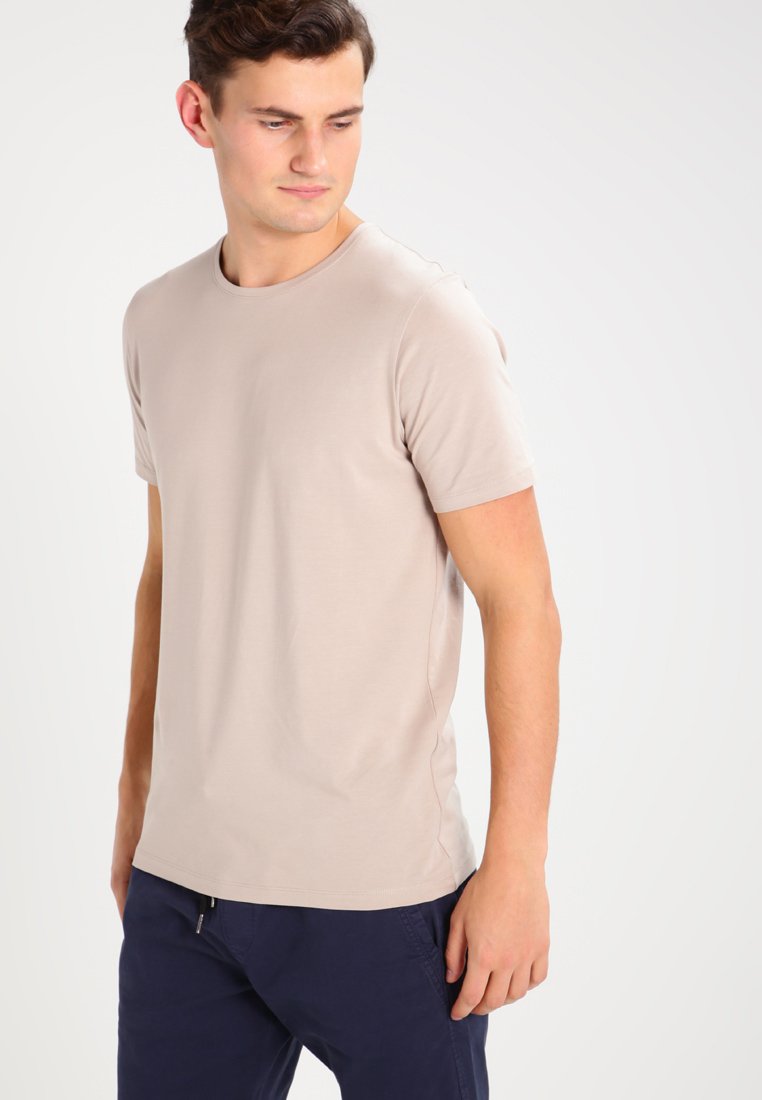 Jack & Jones JPRPIMA SLIM FIT Basic Tshirt string/grey Zalando.co.uk
