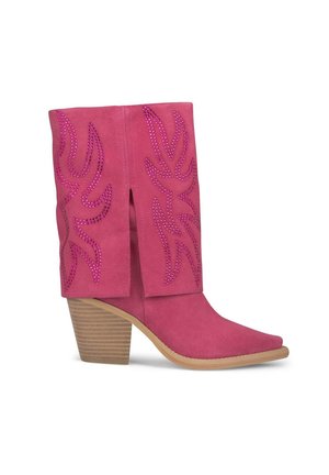 Stivaletti texani / biker - fucsia neón