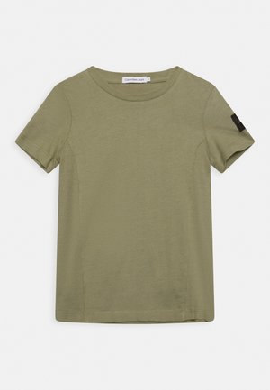 BADGE FITTED - T-shirt basic - forest khaki
