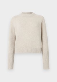 CREW NECK CROPPED - Pulóver - stone beige