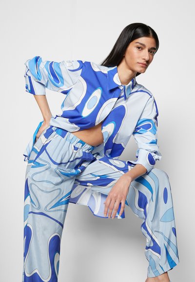 Sara Battaglia PJ PANTS - Calças - blue lagoon