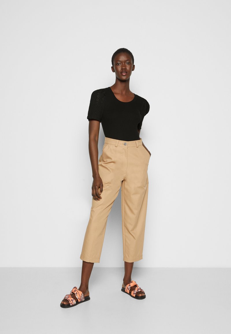 Damen Kleider | Claudie Pierlot TRINIDAD T-Shirt print noir/schwarz - AH71188 Damen Kleider | Claudie Pierlot TRINIDAD T-Shirt print noir/schwarz - AH71188