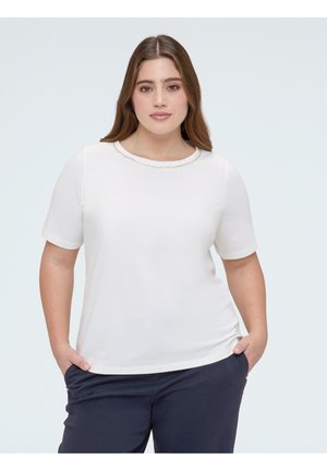 CON APPLICAZIONI LUMINOSE - T-shirt con stampa - bianco
