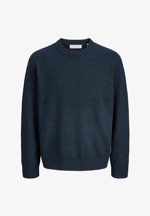 Jack & Jones, KNITTED PULLOVER PLAIN KNITTED PULLOVER - Svetrík - sky captain