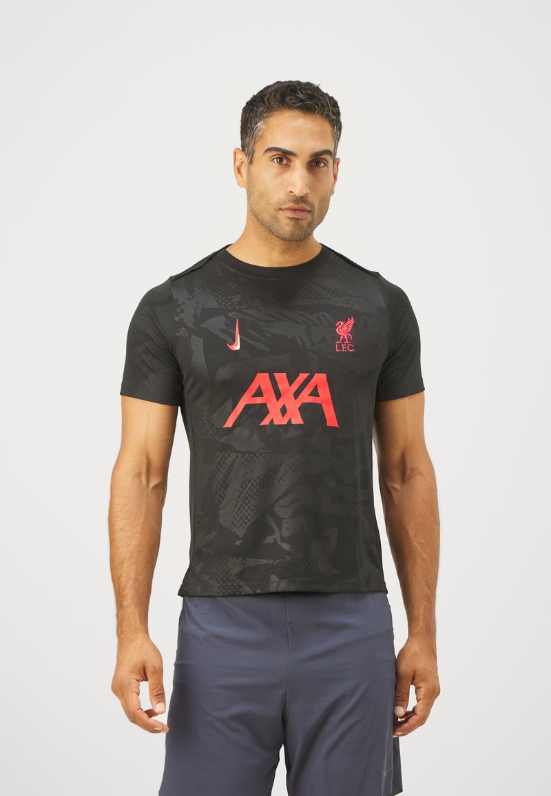 Nike Performance LIVERPOOL FC M NK DF ACDPR TOPK PM 3R - Klubbklær - black/chrome yellow/global red