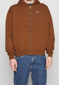 Karl Kani Sudadera con cremallera - brown