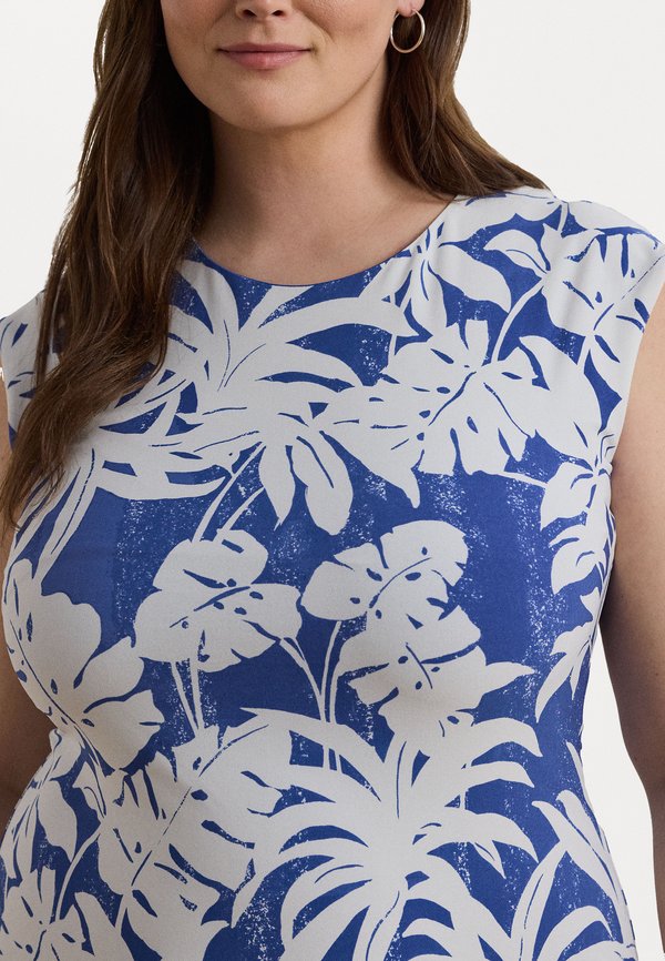 PALM-FROND-PRINT STRETCH JERSEY DRESS - Jersey dress2