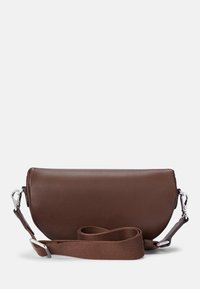 Lauren Ralph Lauren LEATHER MARCY BELT BAG - Skulderveske - dark mahogany