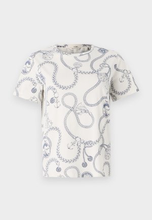 GANT SAILING PRINT - Print T-shirt - cream