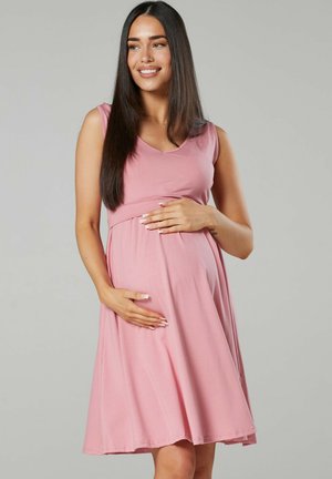 SUMMER  - Jersey dress - dusky pink