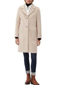 s.Oliver MIT REVERSKRAGEN - Mantel - beige melange