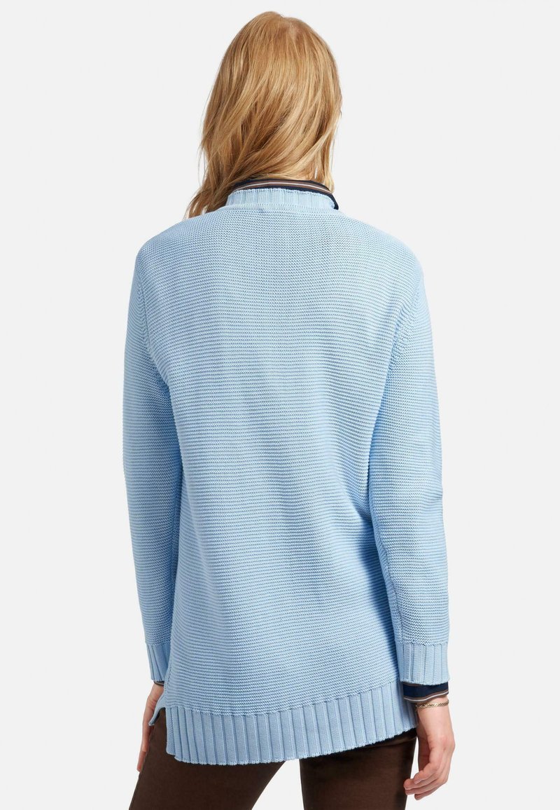 Damen Strickjacken | PETER HAHN Strickpullover hellblau - LP71473 Damen Strickjacken | PETER HAHN Strickpullover hellblau - LP71473
