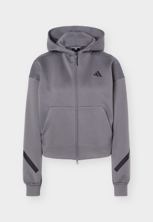 adidas Sportswear, Z.N.E. CROPPED FULL ZIP - Majica s kapuljačom - grey five