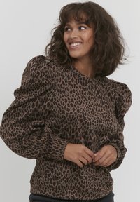 PULZ - PZDUNNE - Longsleeve - brown Miniatuurafbeelding 1