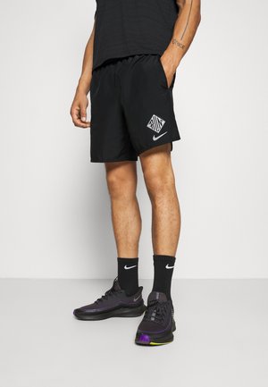 Urheilushortsit - black/reflective silver
