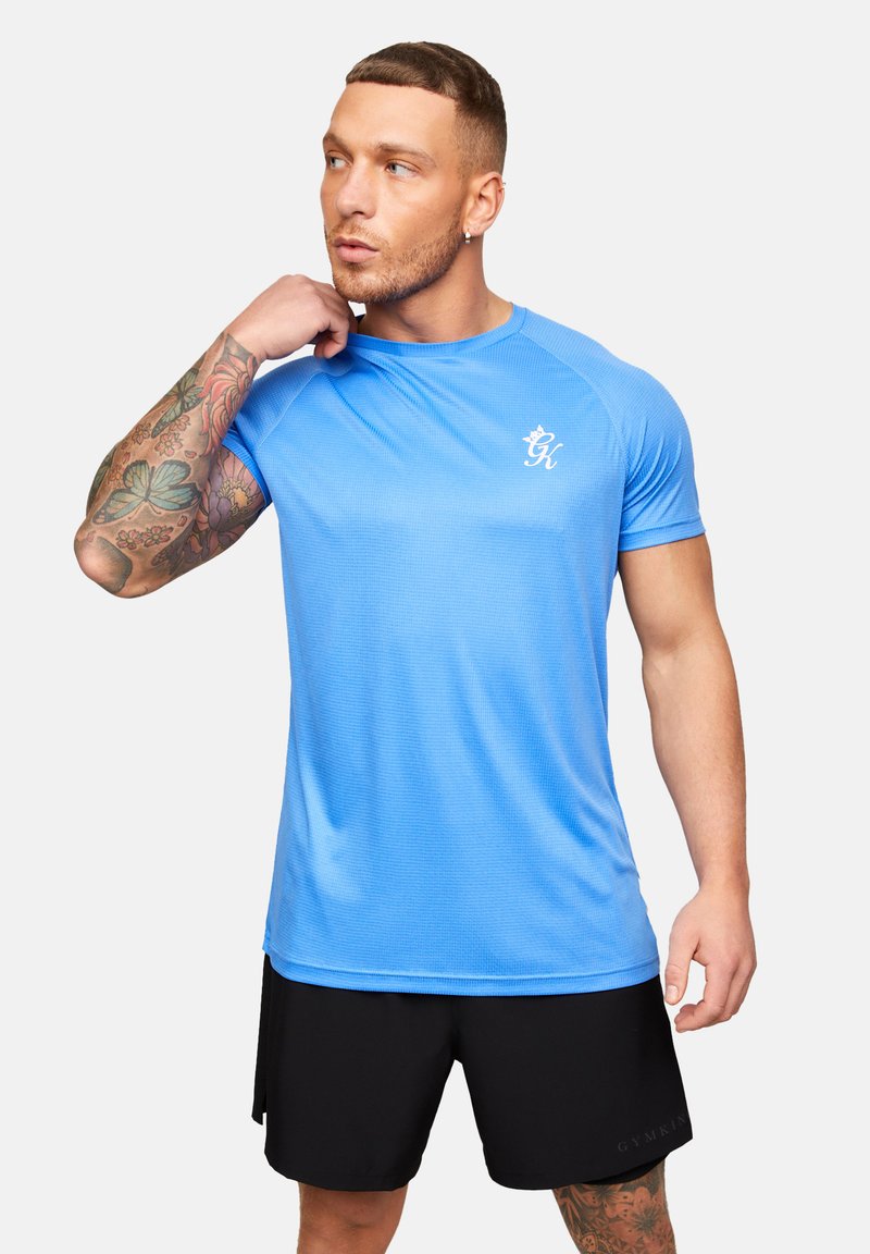Gym King SPORT INSTINCT STRIPE TShirt basic marine blue/blau