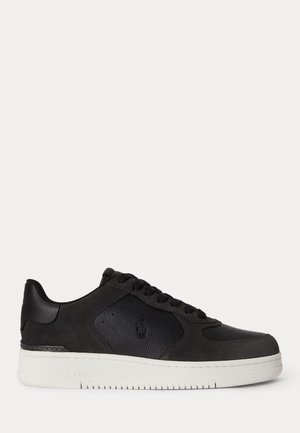 Polo Ralph Lauren MASTERS COURT LEATHER-SUEDE SNEAKER UNISEX - Baskets basses - black/faded black