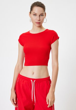Koton SHORT SLEEVE - T-Shirt basic - red