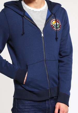 Sweater met rits - dark blue