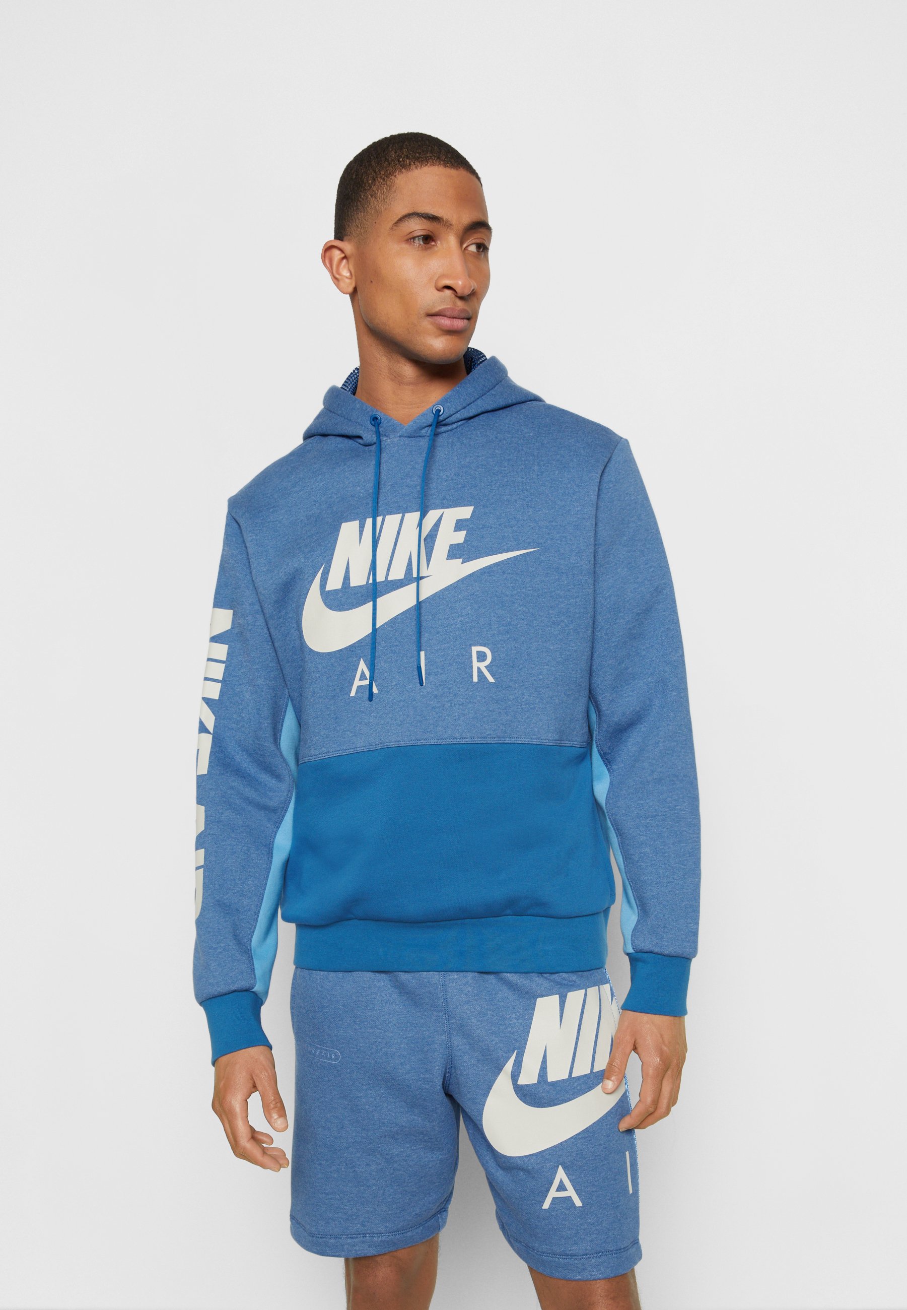 Nike Sportswear Hoodie - marina blue/university blue/light bone/dark blue -  Zalando.de