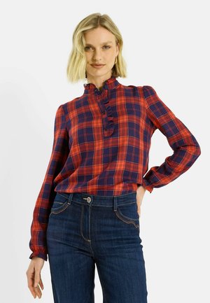 À CARREAUX - Blusa - rouge